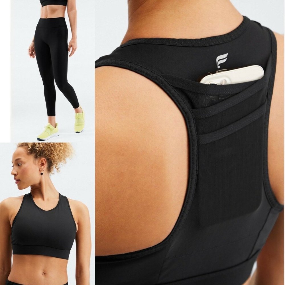 Fabletics Women’s Two Piece Activewear/Trinity Set Anywhere Workout Outfits M